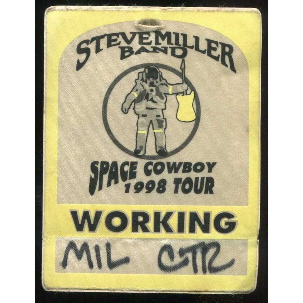 Vintage 1998 Steve Miller Backstage Pass Working Milwaukee WI
